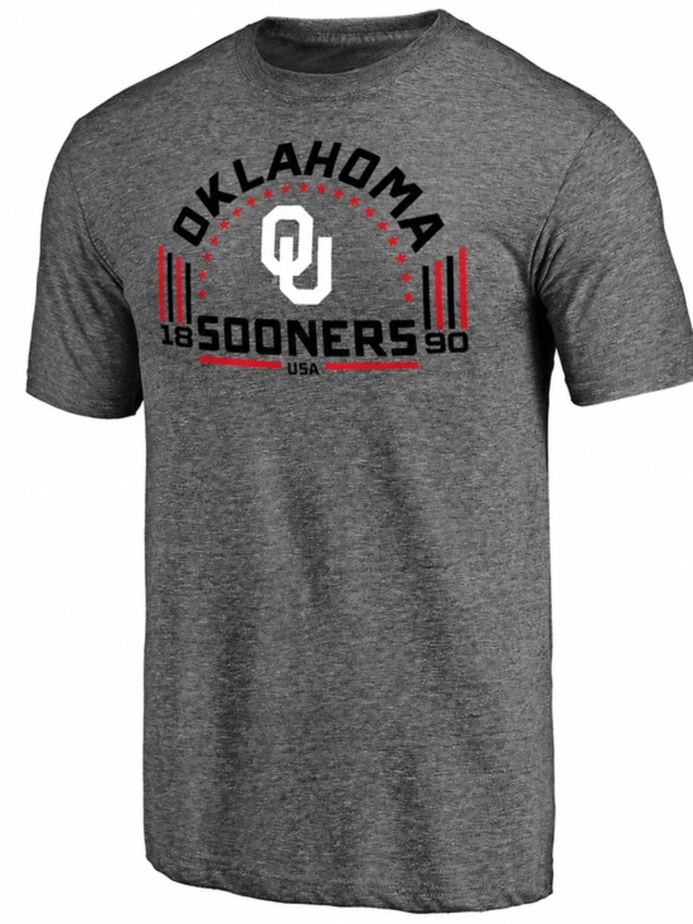 OU Heathered Gray Men's Oklahoma Sooners Arched Battle Cry 2XL
